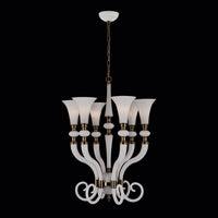 36'' Bianca 6 Light Winter Brass Chandelier