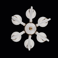 36'' Bianca 6 Light Winter Brass Chandelier