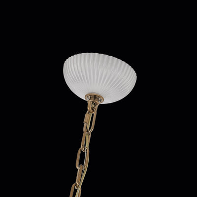 36'' Bianca 6 Light Winter Brass Chandelier