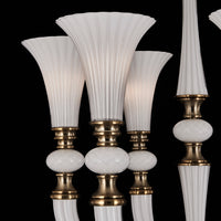 36'' Bianca 6 Light Winter Brass Chandelier