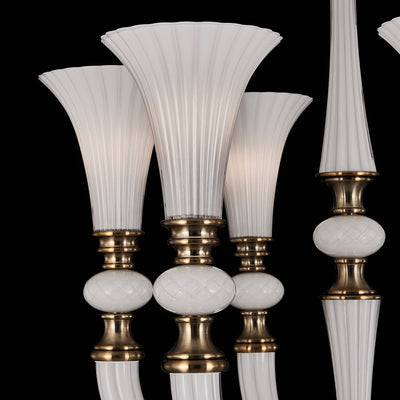36'' Bianca 6 Light Winter Brass Chandelier