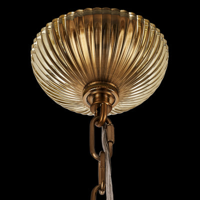 43'' Tinta 8 Light Winter Brass Chandelier