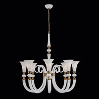 43'' Bianca 8 Light Winter Brass Chandelier