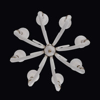 43'' Bianca 8 Light Winter Brass Chandelier