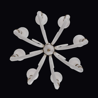 43'' Bianca 8 Light Winter Brass Chandelier