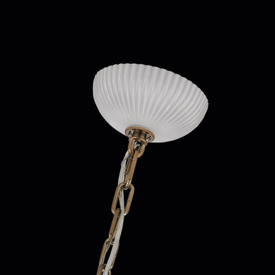 43'' Bianca 8 Light Winter Brass Chandelier