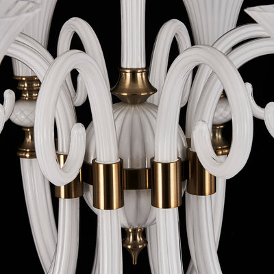 43'' Bianca 8 Light Winter Brass Chandelier