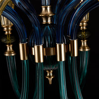 44'' Tinta 16 Light Winter Brass Chandelier
