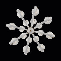44'' Bianca 16 Light Winter Brass Chandelier