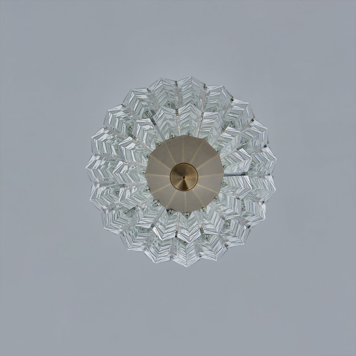 44'' Allungato 1 Light True Brass Pendant