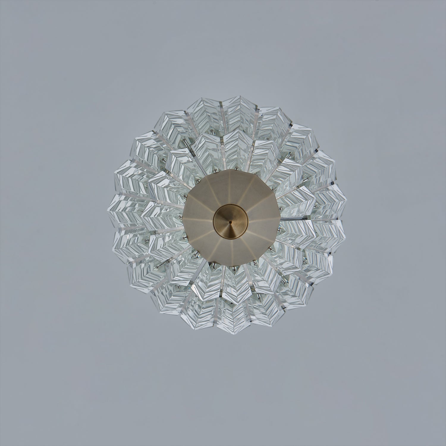 44'' Allungato 1 Light True Brass Pendant