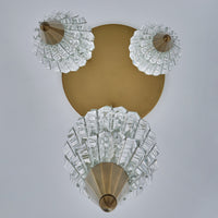 Allungato 3 Light True Brass Multi-Pendant
