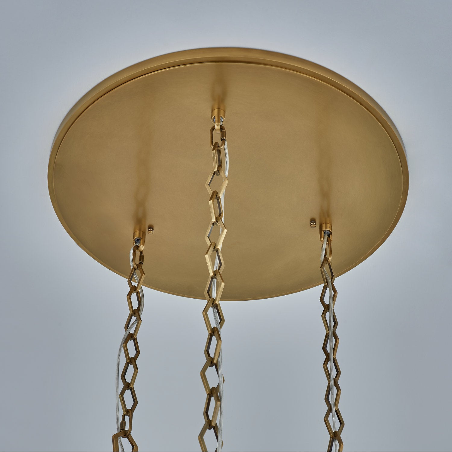 Allungato 3 Light True Brass Multi-Pendant