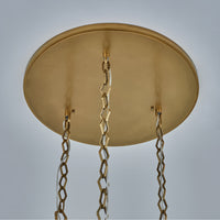Allungato 3 Light True Brass Multi-Pendant