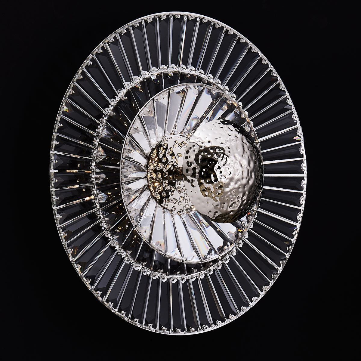 17'' Rosetta 1 Light Polished Nickel Wall Sconce