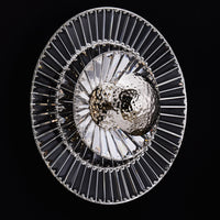 17'' Rosetta 1 Light Polished Nickel Wall Sconce