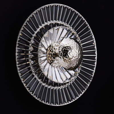 17'' Rosetta 1 Light Polished Nickel Wall Sconce