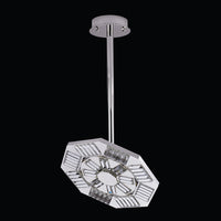21'' Tempo 1 Light Silver Chandelier