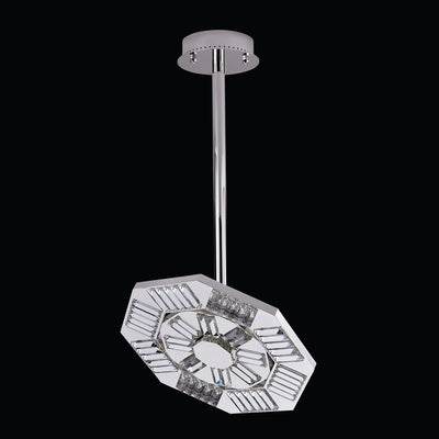 21'' Tempo 1 Light Silver Chandelier