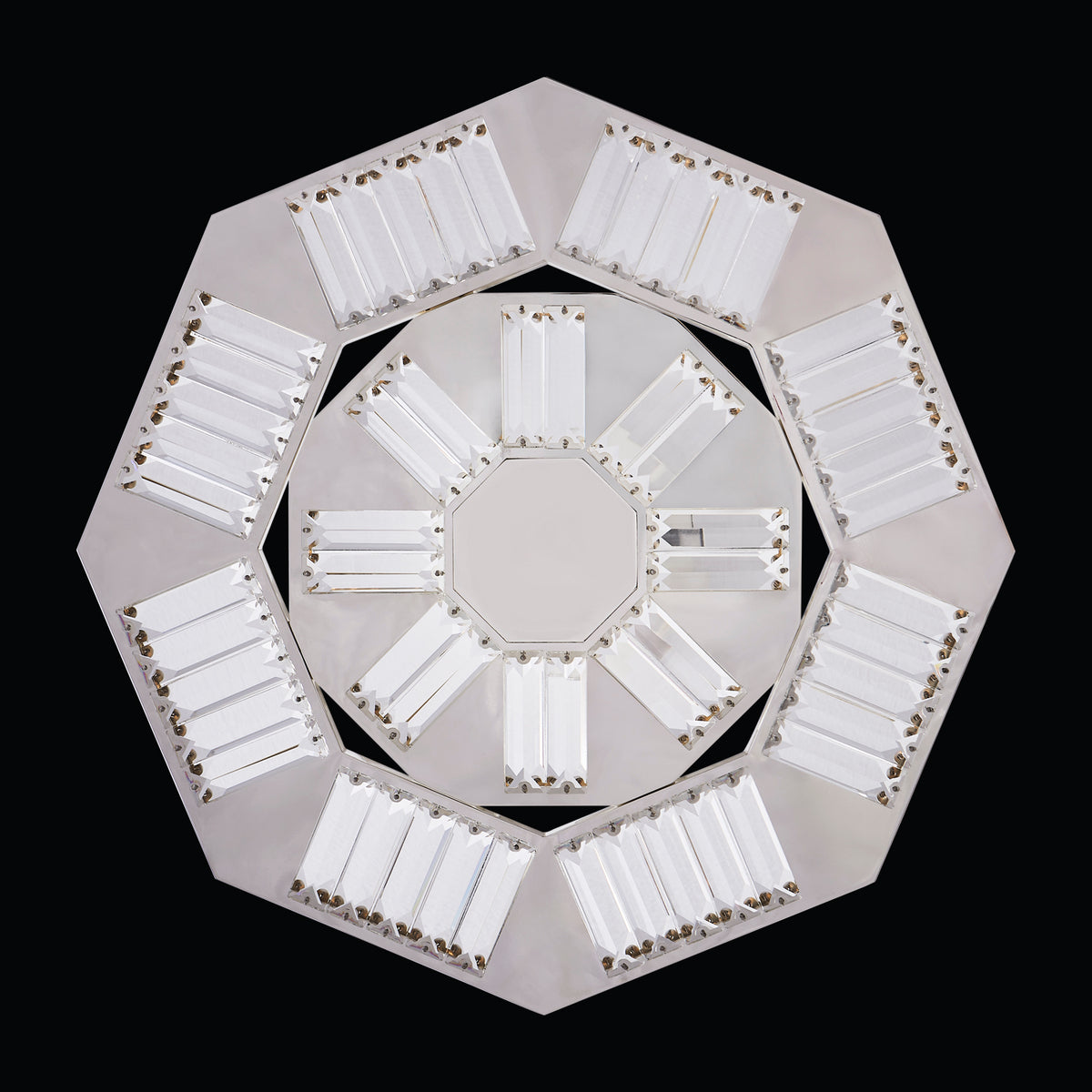 21'' Tempo 1 Light Silver Chandelier