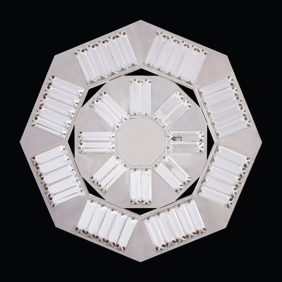 21'' Tempo 1 Light Silver Chandelier