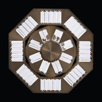 21'' Tempo 1 Light Winter Brass Chandelier