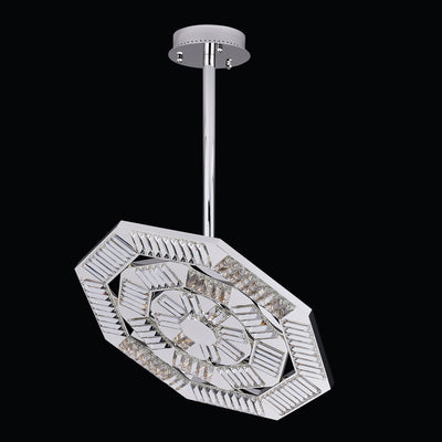 30'' Tempo 1 Light Silver Chandelier