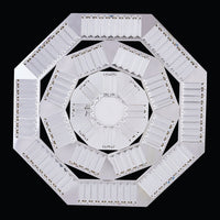 30'' Tempo 1 Light Silver Chandelier