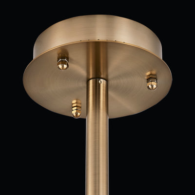 30'' Tempo 1 Light Winter Brass Chandelier