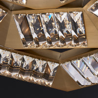 30'' Tempo 1 Light Winter Brass Chandelier