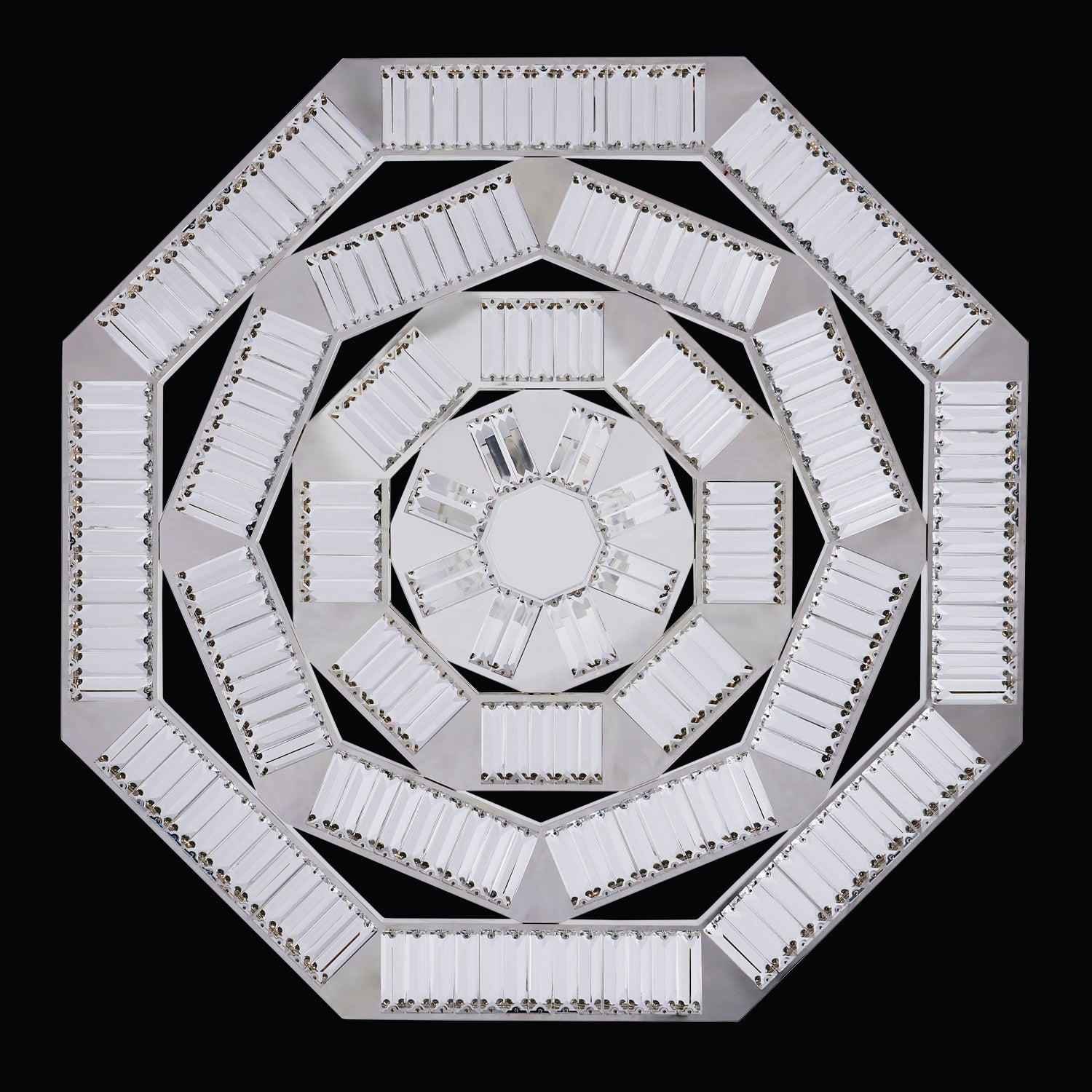 47'' Tempo 1 Light Silver Chandelier