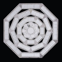 47'' Tempo 1 Light Silver Chandelier