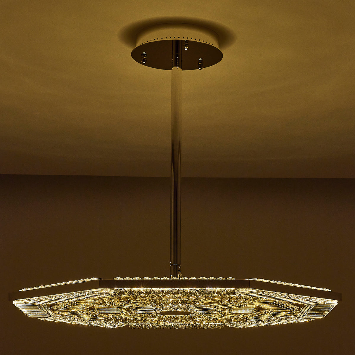 47'' Tempo 1 Light Silver Chandelier
