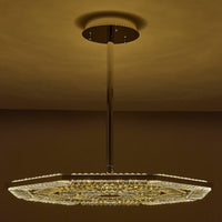 47'' Tempo 1 Light Silver Chandelier