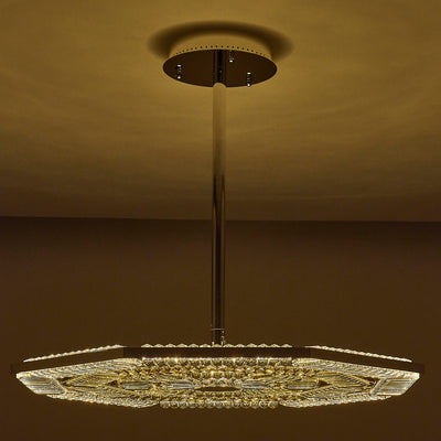 47'' Tempo 1 Light Silver Chandelier