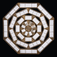 47'' Tempo 1 Light Winter Brass Chandelier