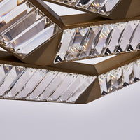 47'' Tempo 1 Light Winter Brass Chandelier