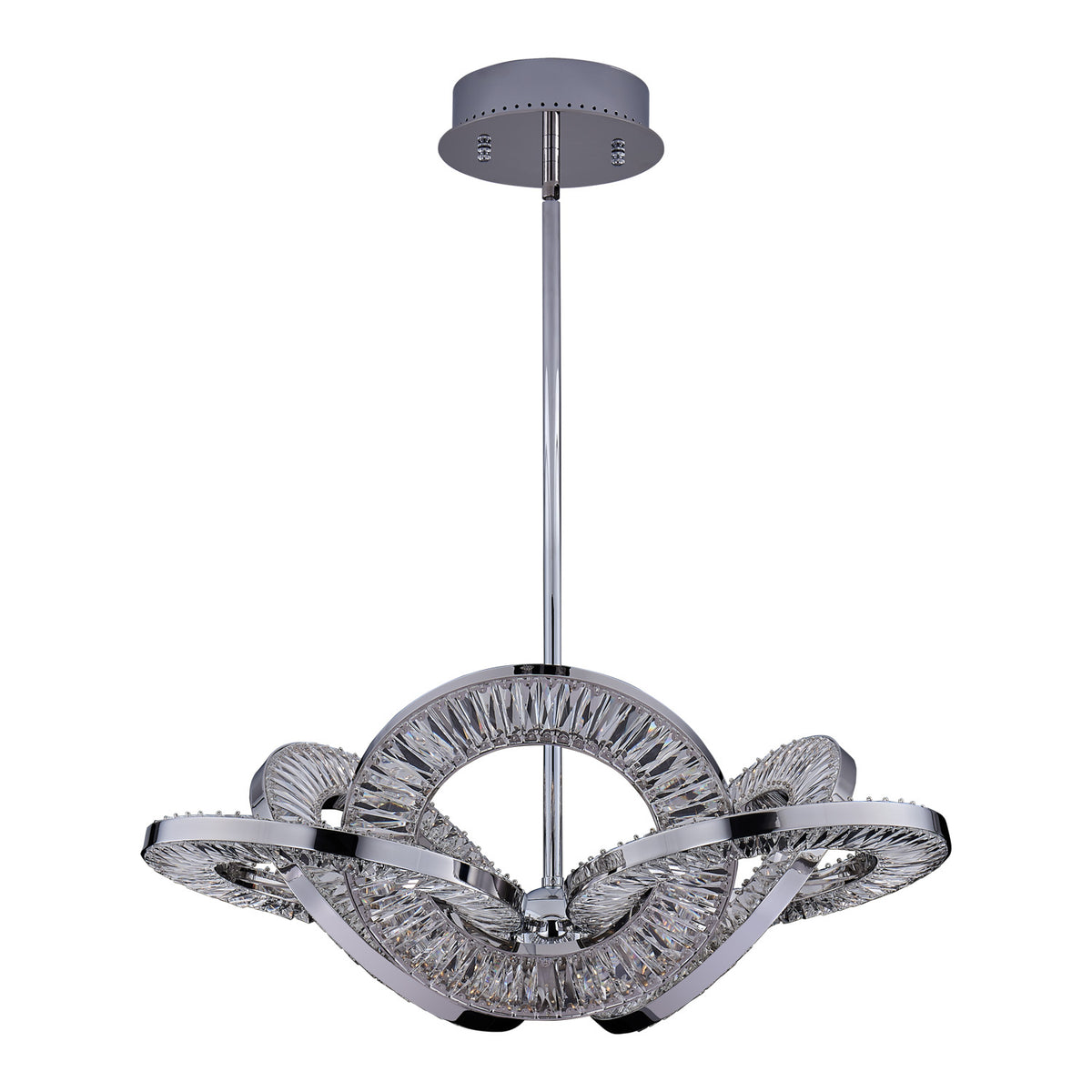 15'' Rotondo 1 Light Chrome Chandelier