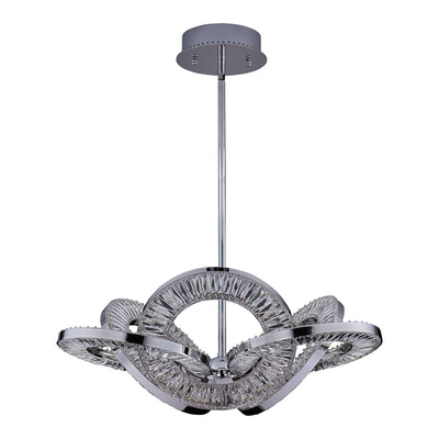 15'' Rotondo 1 Light Chrome Chandelier