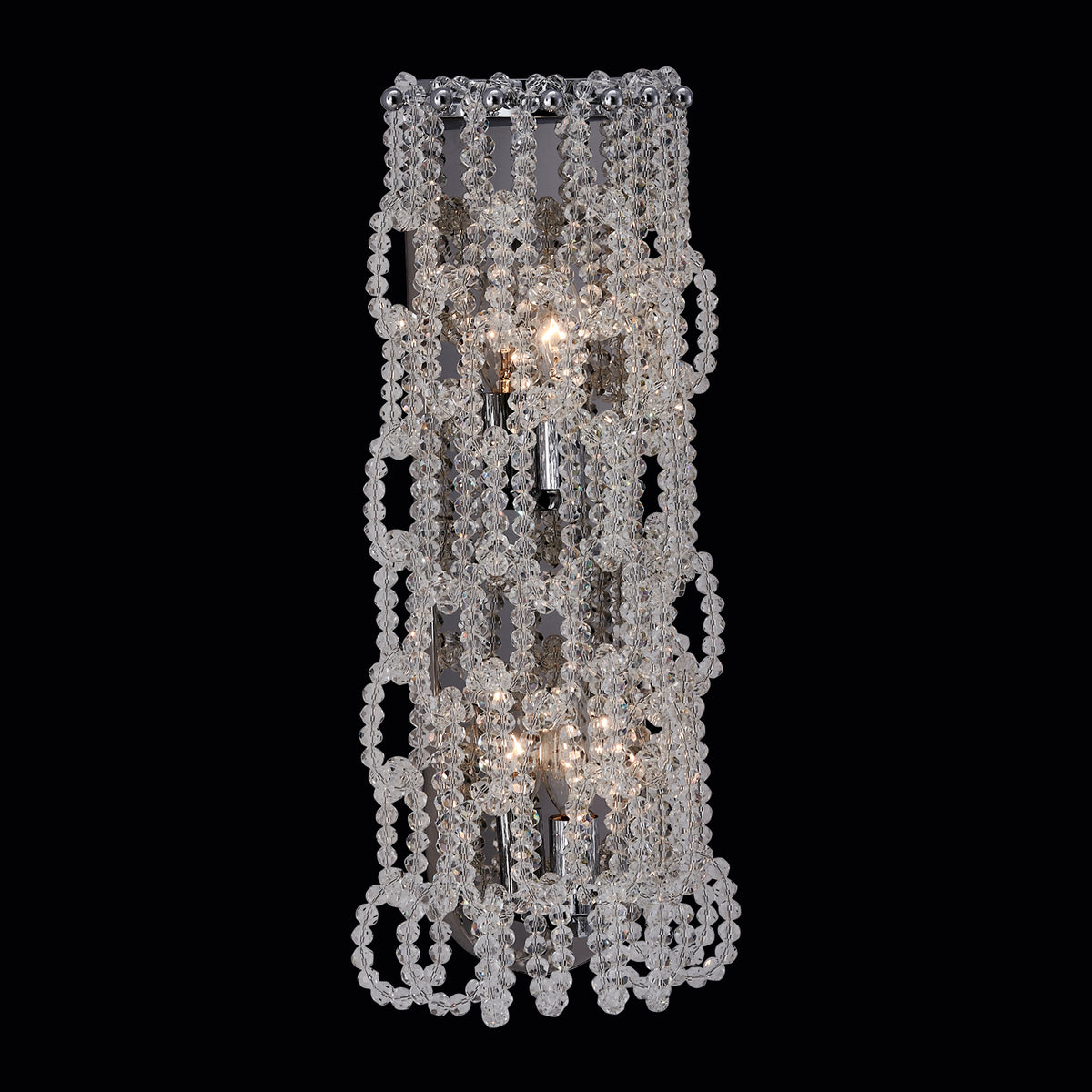 7'' Loops 2 Light Chrome Wall Sconce