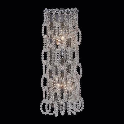 7'' Loops 2 Light Chrome Wall Sconce