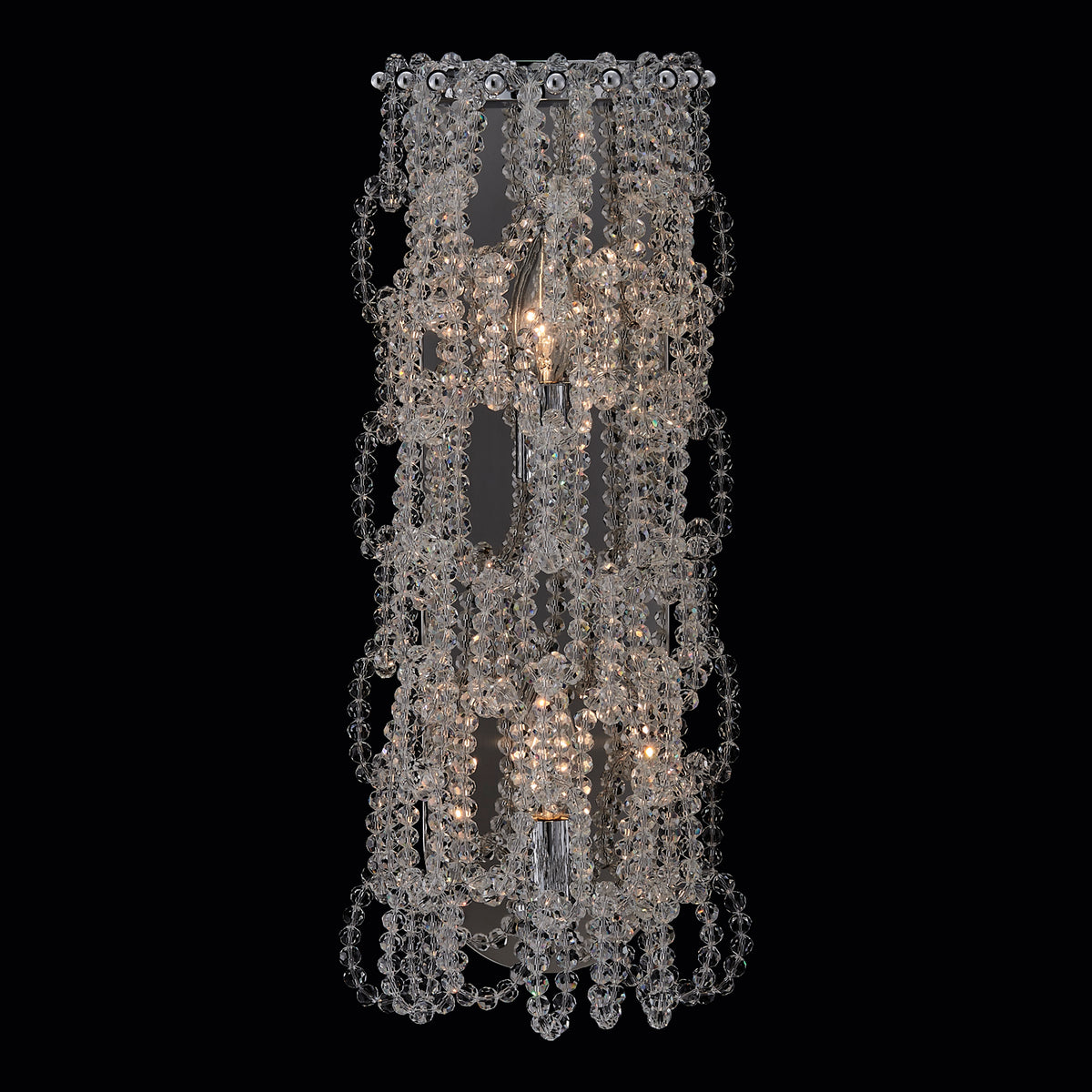 7'' Loops 2 Light Chrome Wall Sconce