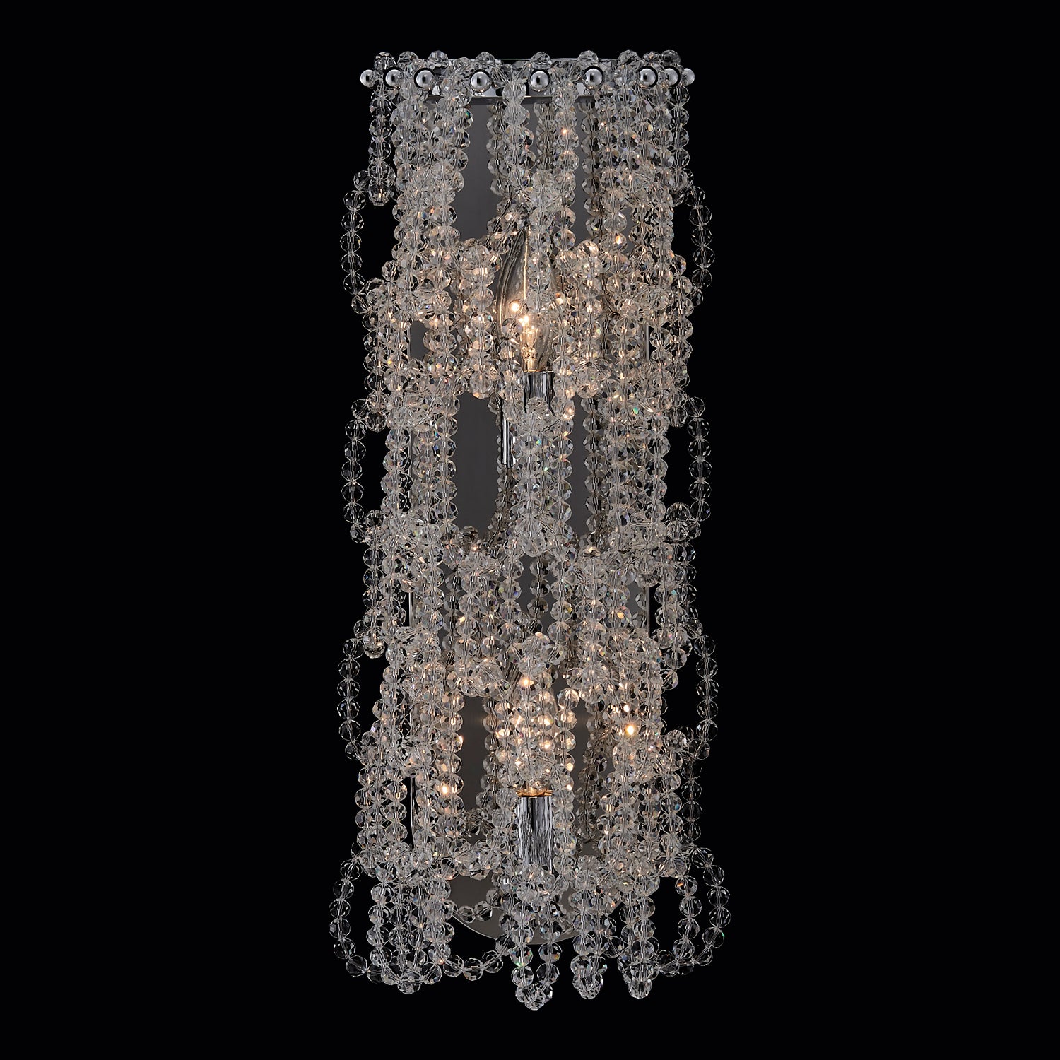7'' Loops 2 Light Chrome Wall Sconce
