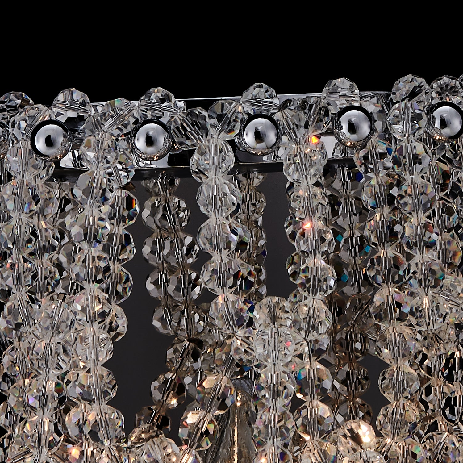 7'' Loops 2 Light Chrome Wall Sconce
