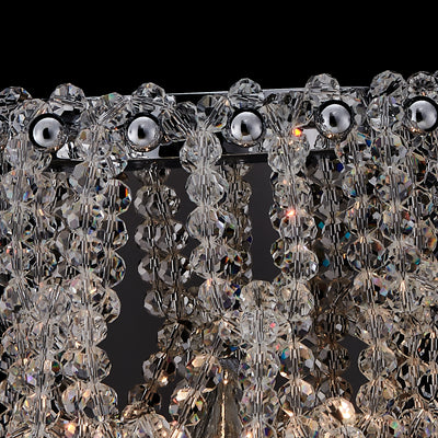 7'' Loops 2 Light Chrome Wall Sconce