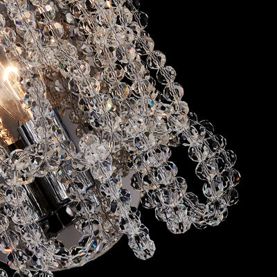 7'' Loops 2 Light Chrome Wall Sconce