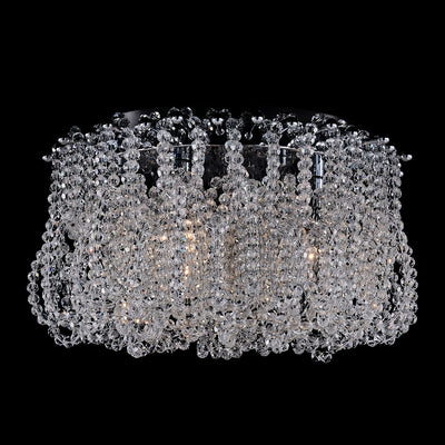 7.5'' Loops 3 Light Chrome Flush Mount