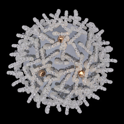 7.5'' Loops 3 Light Chrome Flush Mount