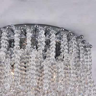 7.5'' Loops 3 Light Chrome Flush Mount