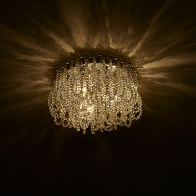 7.5'' Loops 3 Light Chrome Flush Mount